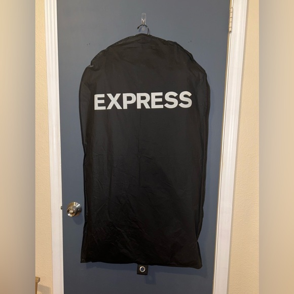 Express Women’s Editor Suit SZ 4s Pant And 0 Blazer One Button Black Lined prom - Picture 10 of 10